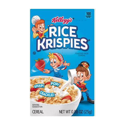 Kelloggs Rice Krispies Cereal, 0.88 Ounce Per Box -- 70 boxes per case