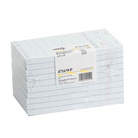 National Checking GUEST CHECK WAITRESS PAD 1-PART WHITE 4.25X7.25