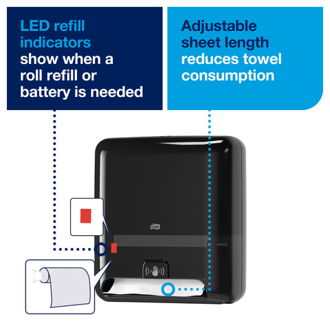 Dispenser Hand Towel Roll With Intuition™ Sensor Black