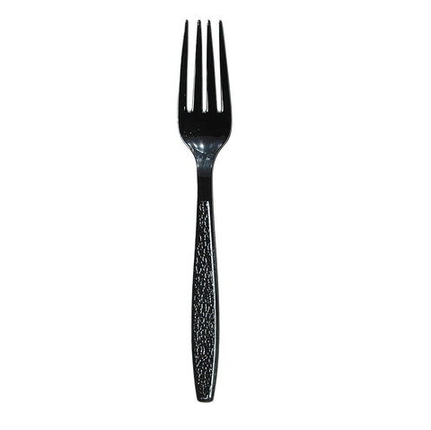 Fork Plastic Heavy Weight Black Ps