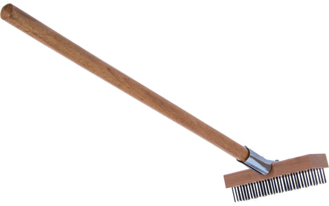Carlisle BRUSH OVEN & GRILL BRUSH W/SCRAPER & FLAT CARBON STEEL BRISTLES 30