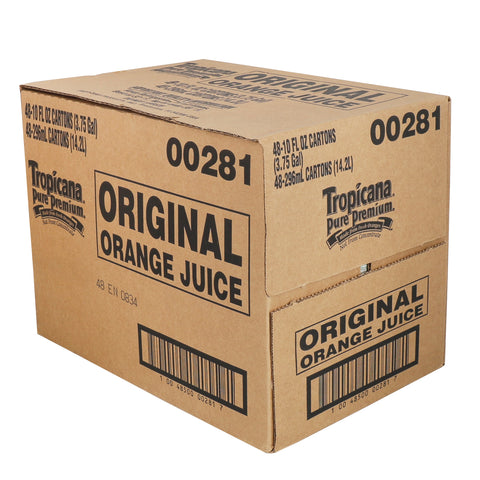 Tropicana Pure Premium JUICE ORANGE 100% PURE PREMIUM SINGLE SERVE CARTON
