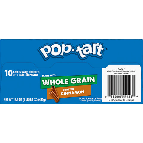 Pop Tarts Whole Grain Frosted Brown Sugar Cinnamon Toaster Pastry, 1.69 Ounce -- 120 per case