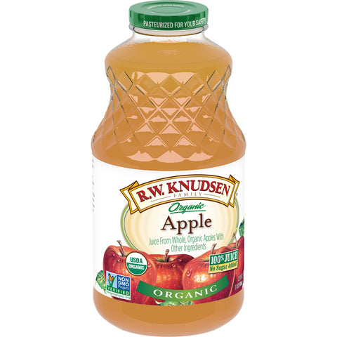 RW Knudsen BEVERAGE JUICE APPLE UNFILITERED ORGANIC GLASS