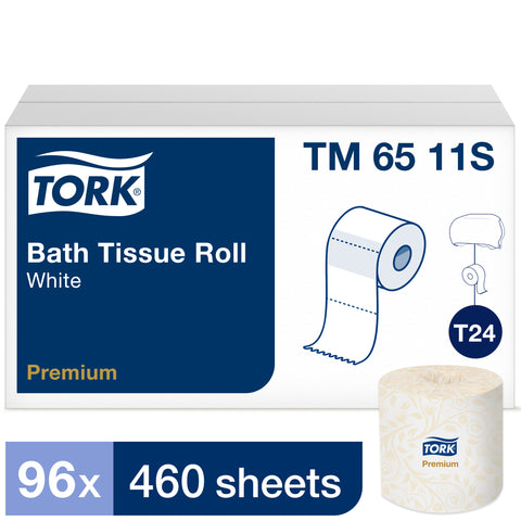 Tork Premium TISSUE BATH PREMIUM WHITE 2-PLY 3.8X4.4