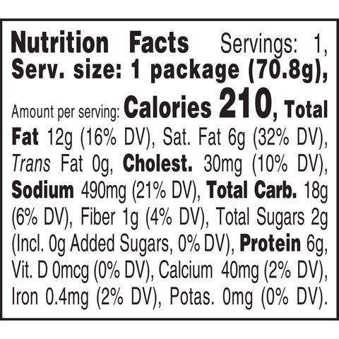 Philadelphia Garden Vegetable Bagel Chips and Cream Cheese Dip, 2.5 Ounce -- 10 per case.