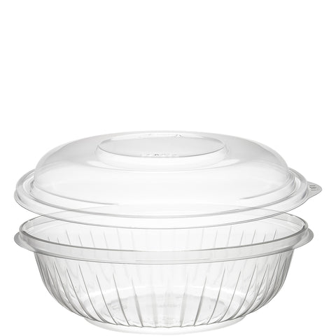PresentaBowls® BOWL PLASTIC CLEAR W/ DOME LID 24 OZ