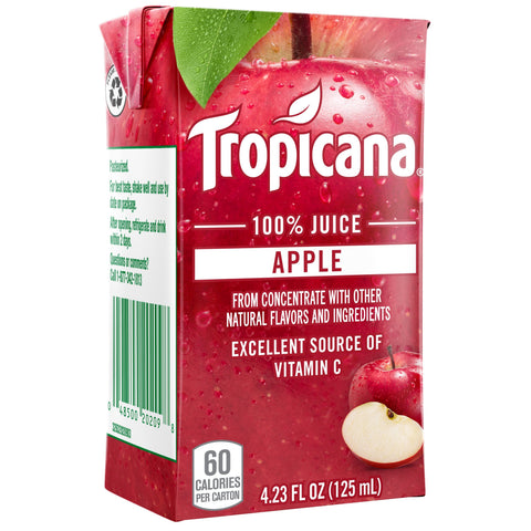 Tropicana JUICE APPLE 100% BOX