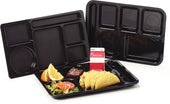 Carlisle TRAY SERVING LEFT-HAND 6-COMPARTMENT SLATE BLUE 10X14
