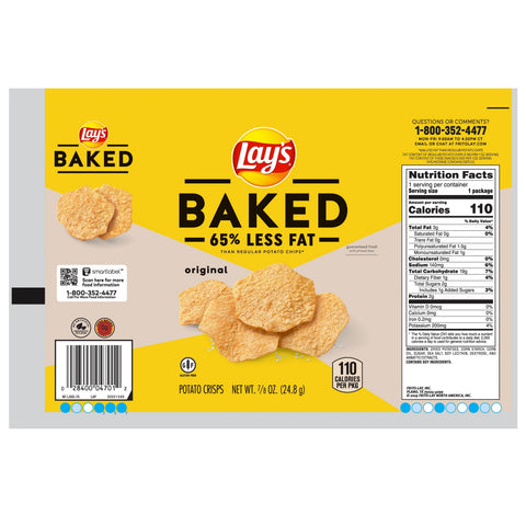 Chip Potato Crisps Regular Single Serve Sensible