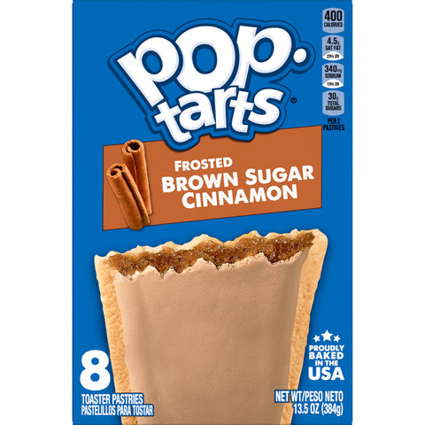 Kelloggs Pop-Tarts Frosted Brown Sugar Cinnamon Toaster Pastries, 13.5 Ounce -- 12 per case