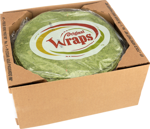 Mexican Original® TORTILLA WRAP FLOUR SPINACH FLAVORED 12