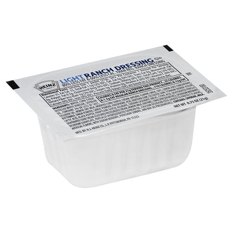 Heinz Light Ranch Dressing, 0.75 Ounce -- 100 per case.