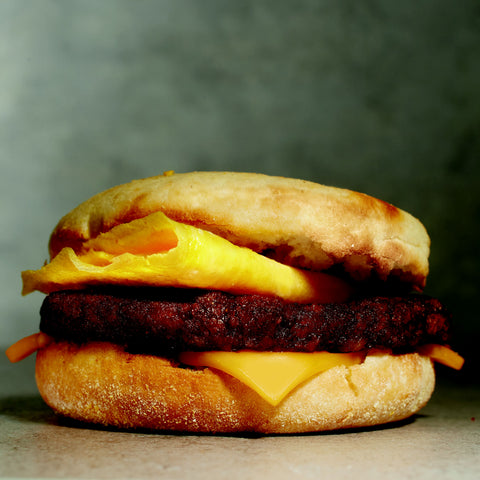 Sausage Sub Patty Meatless Cooked