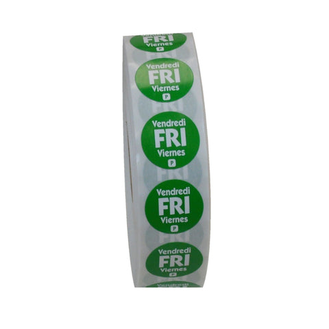 DateIt™ LABEL PERMANENT CIRCLE GREEN FRIDAY .75