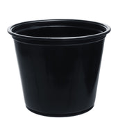 Cup Plastic Portion Souffle Black 5.5 Oz