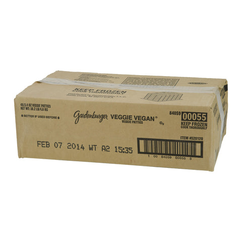 Kelloggs GardenBurger Vegan Veggie Burger, 3.4 Ounce -- 48 per case.