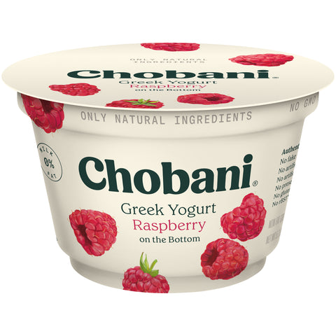 Chobani Raspberry Greek Yogurt, 5.3 Ounce -- 12 per case