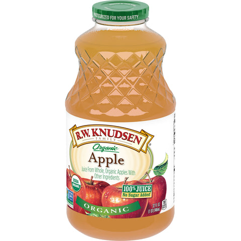 RW Knudsen BEVERAGE JUICE APPLE UNFILITERED ORGANIC GLASS
