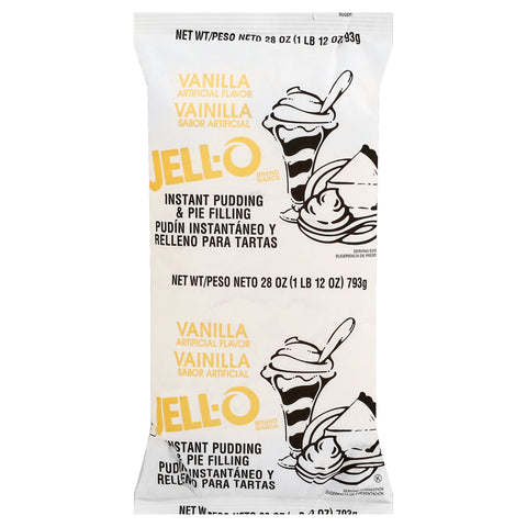 Pudding Jello Instant Vanilla 12 Case 28 Ounce