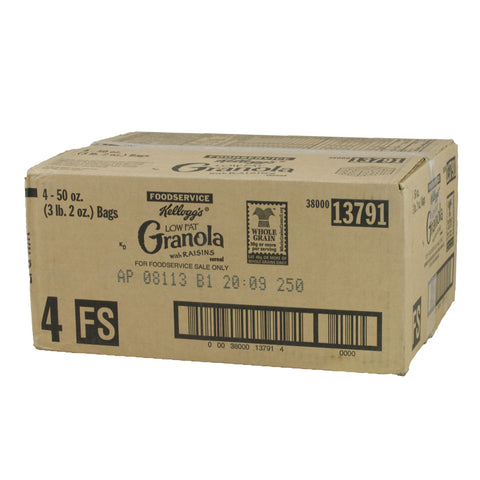 Low Fat Granola With Raisins 4 Bags Per Case 50 Oz Per Bag