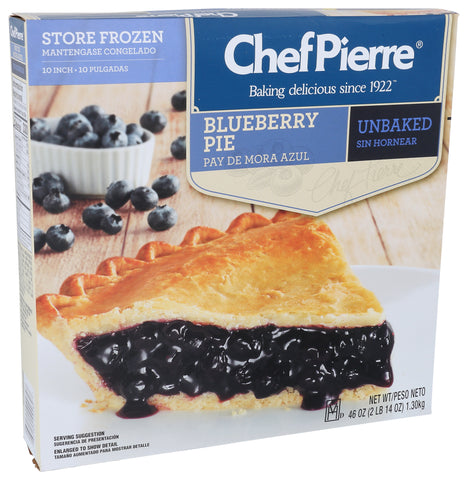Pie Blueberry Fruit Traditional Unbaked 10