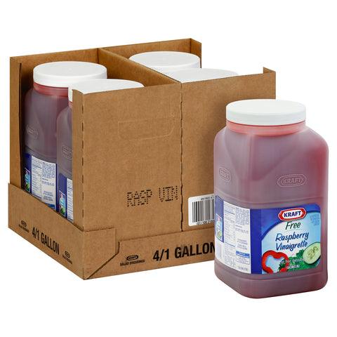 Dressing Kraft Free Raspberry Vinaigrette 4 Case 1 Gallon