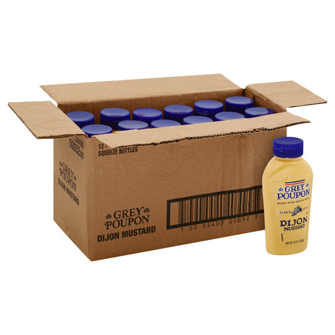 Grey Poupon Dijon Mustard Squeeze 12 Case 10 Ounce