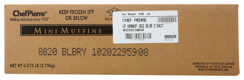 Chef Pierre Mini Blueberry Muffin, 0.9 Ounce -- 108 per case.