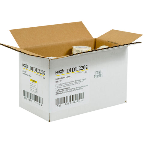 National Checking LABEL DISSOLVING USE BY TUESDAY UELLOW 2X2