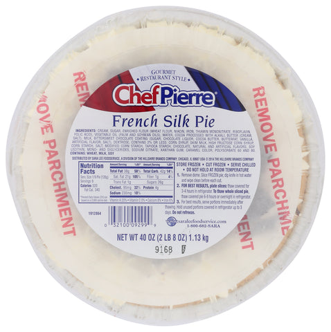 Pie French Silk Gourmet W/ Domes 10