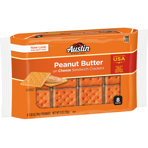 Cracker Cheese Peanut Butter Sandwich Square Ss Sleeve