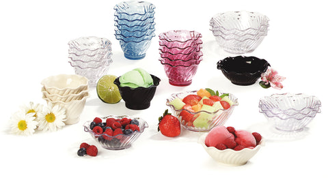 Carlisle DISH PLASTIC BERRY CLEAR TULIP 5 OZ