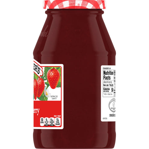Jam Strawberry Glass Jar