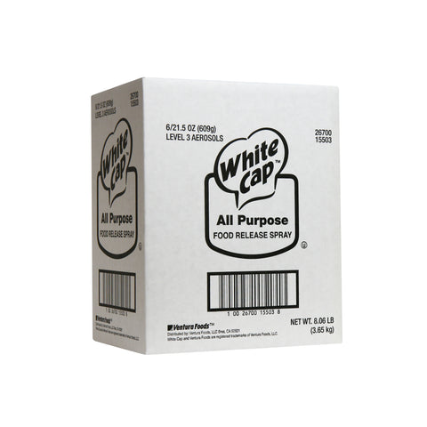 White Cap All Purpose Pan Spray, 1.34 Pound -- 6 per case.