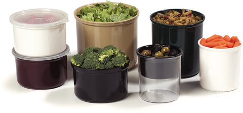 Carlisle CROCK CLASSIC BLACK W/ LID 1.2 QT