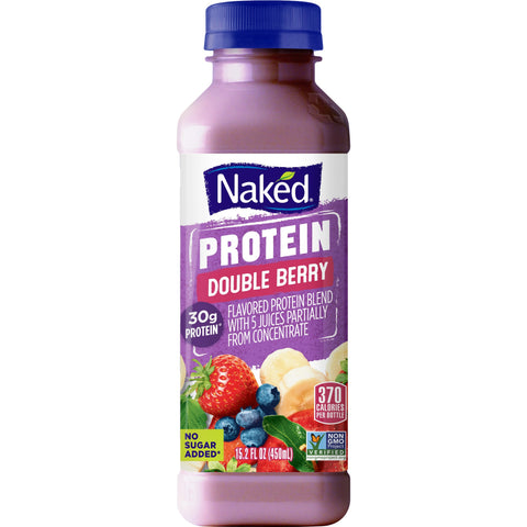 Naked Juice DRINK NAKED JUICE DOUBLE BERRY PROTEIN PLASTIC BOTTLE