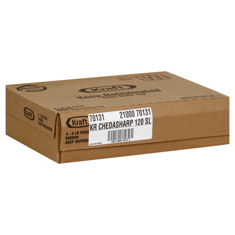 Cheese Cheddar Sharp Regular Sliced 120 Ct
