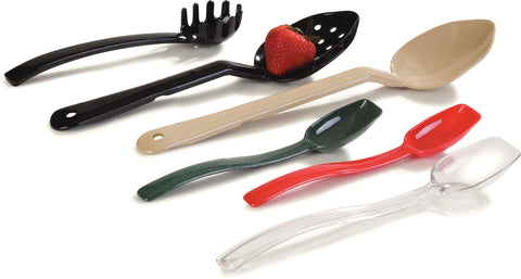 Carlisle SPOON SERVING PERFORATED PLASTIC BLACK 11