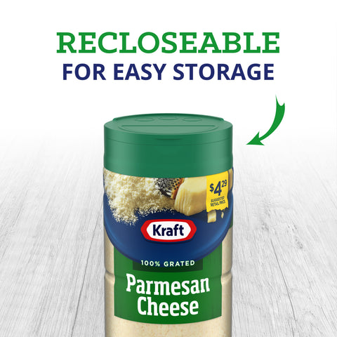 Kraft Grated Parmesan Cheese - Plastic, 16 Ounce -- 12 per case.