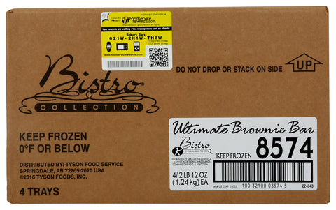 Sara Lee Bistro Collection Ultimate Brownie Dessert Bar, 44 Ounce -- 4 per case.