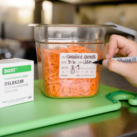 DateIt™ LABEL USE BY DISSOVABLE 2X3