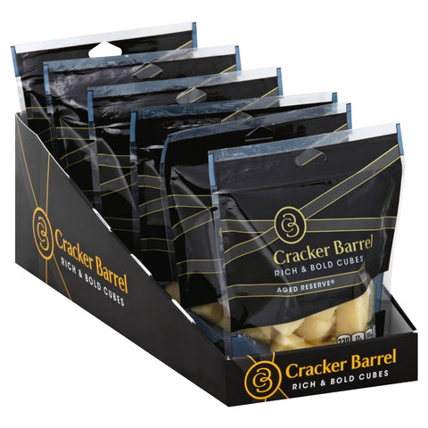 Cracker Barrel CHEESE SNACKING CUBES AGED RESERVE CHEDDAR