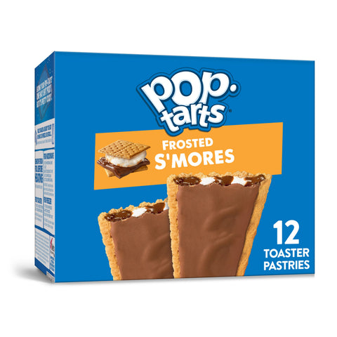 Pastry Pop Tart Smores Frosted 1.69 Oz Shelf Stable Twin Pack