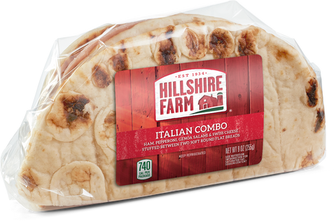 Hillshire Farm Italian Combo Flatbread Sandwich, 8.6 Ounce -- 10 per case