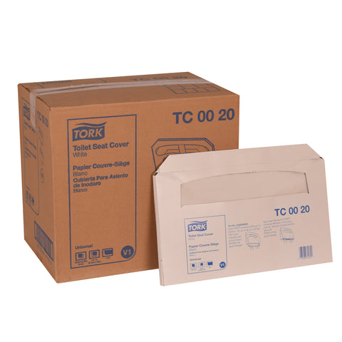 Toilet Seat Cover White 1/2 Fold