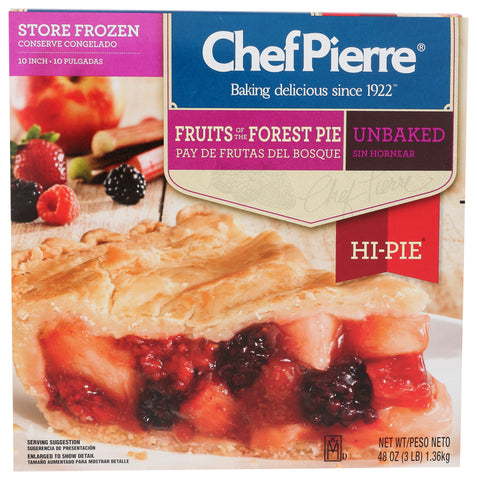 Pie Fruit Fruits Of The Forest Mixed Hi Unbaked 10