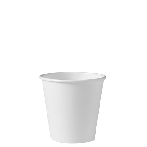 Solo® White CUP PAPER HOT SINGLE SIDED POLY 10 OZ