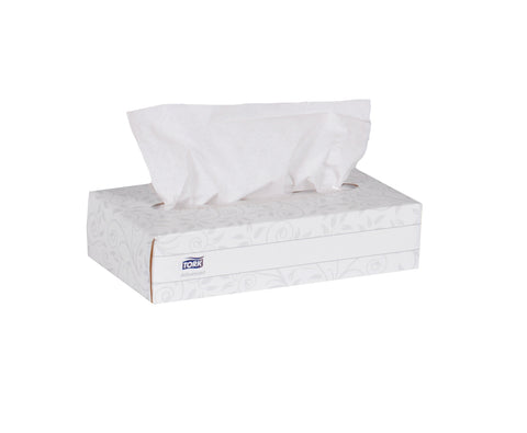 Tork Advanced TISSUE FACIAL FLAT BOX WHITE 2-PLY 8.2X7.9