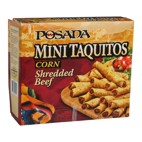 Windsor POSADA Mini Shredded Beef Taquito, 4 Pound -- 4 per case.